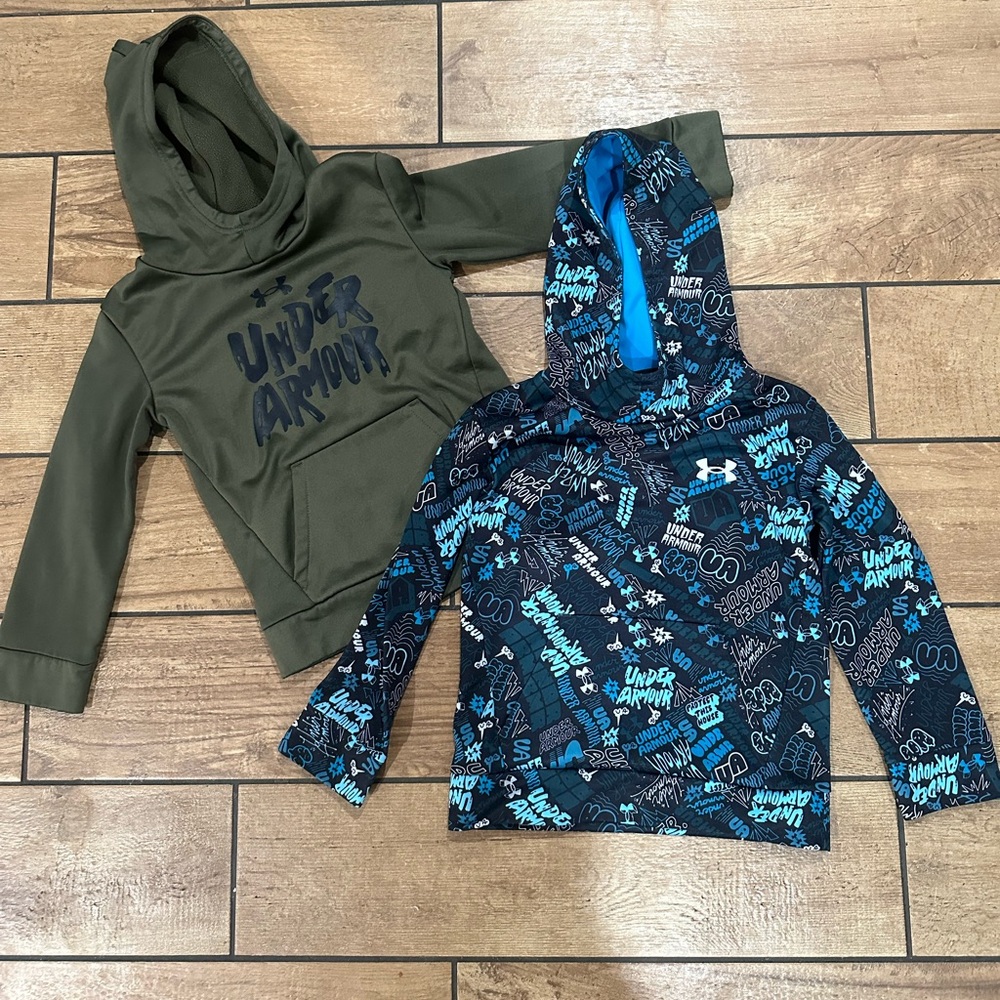 Boys Under Armour hoodies- size 5 (bundle)